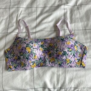 Floral Bandeau - Purple and Yellow